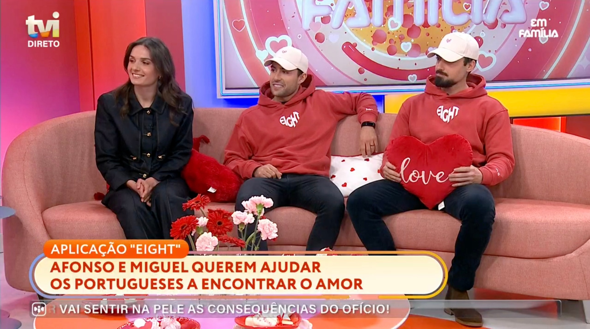 Afonso and Miguel on Em Família, TVI